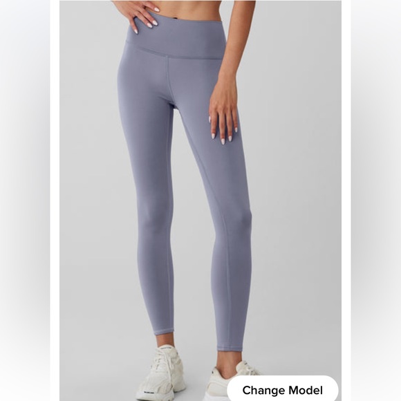 ALO Yoga Pants - Alo yoga airlift high waisted leggings in Fog color size small